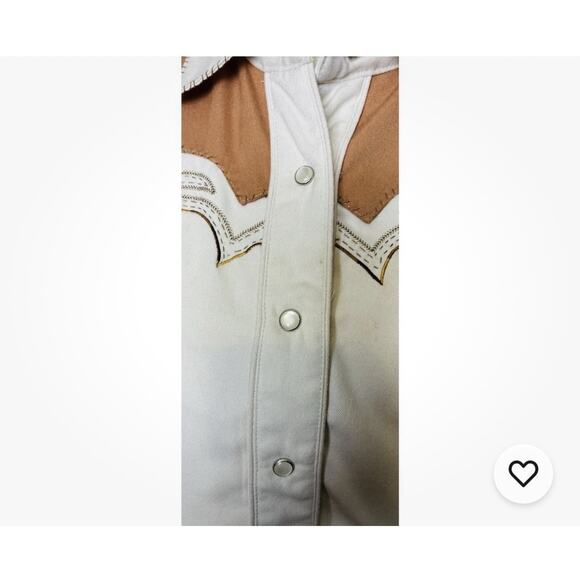 Vtg Scully Sz XS Pearl Snap LS Embroidered Embellished Shirt - Picture 4 of 12